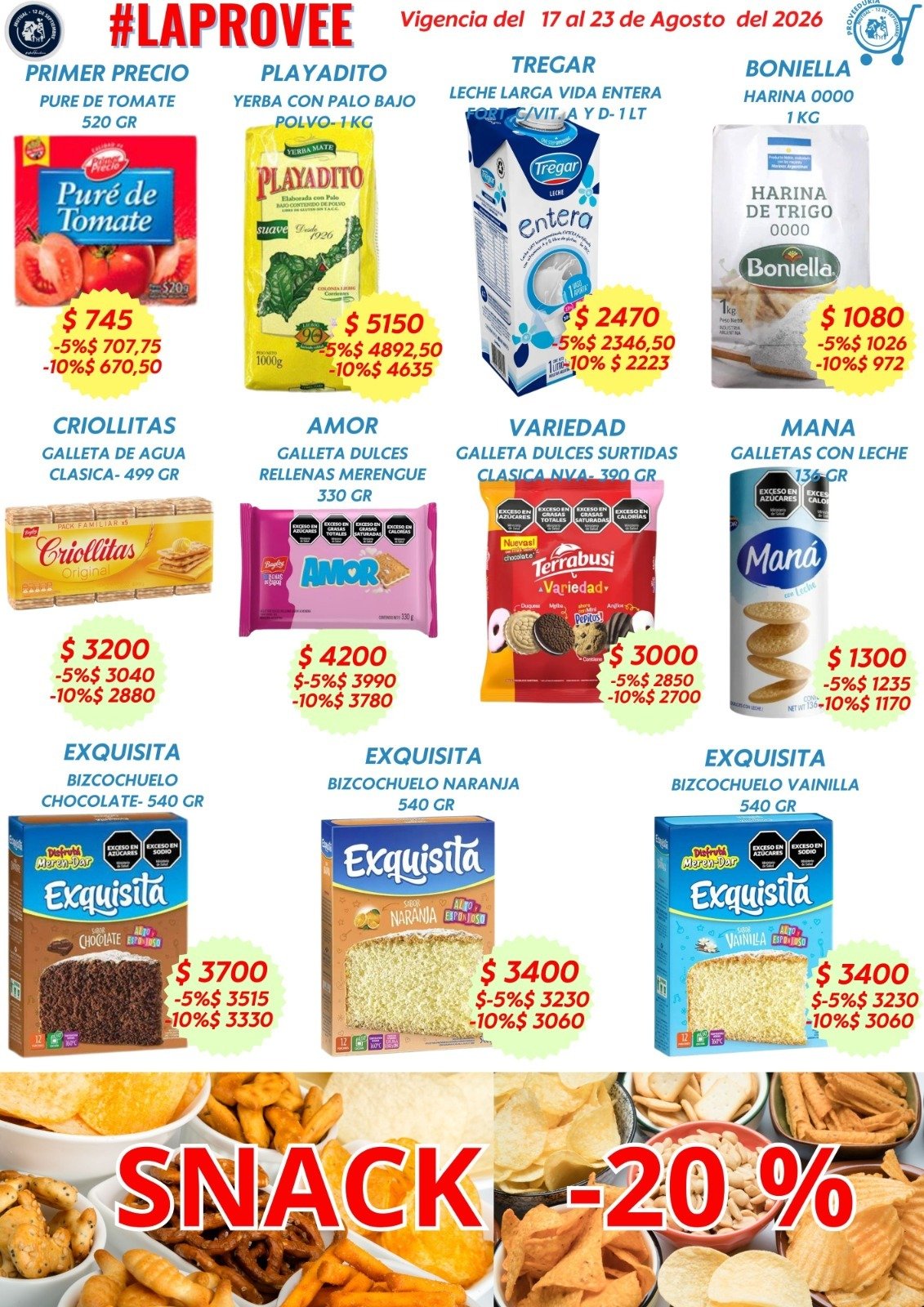 OFERTAS DE LA SEMANA